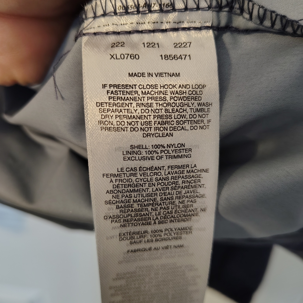 Columbia Windbreaker Jacket With Hood Blue - Picture 8 of 10